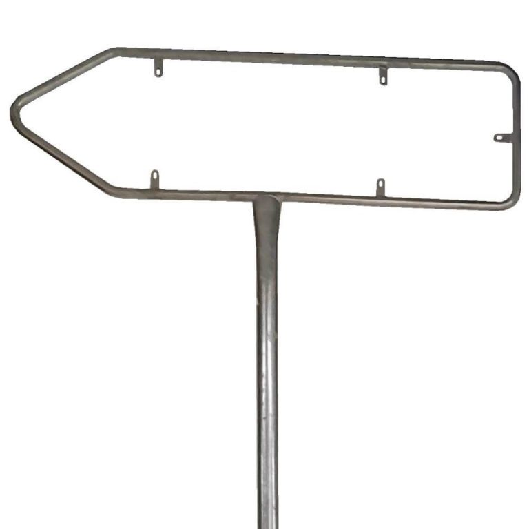 Rohrrahmen für Verkehrszeichen, Größe 35x140 cm, Stahl, verzinkt ...