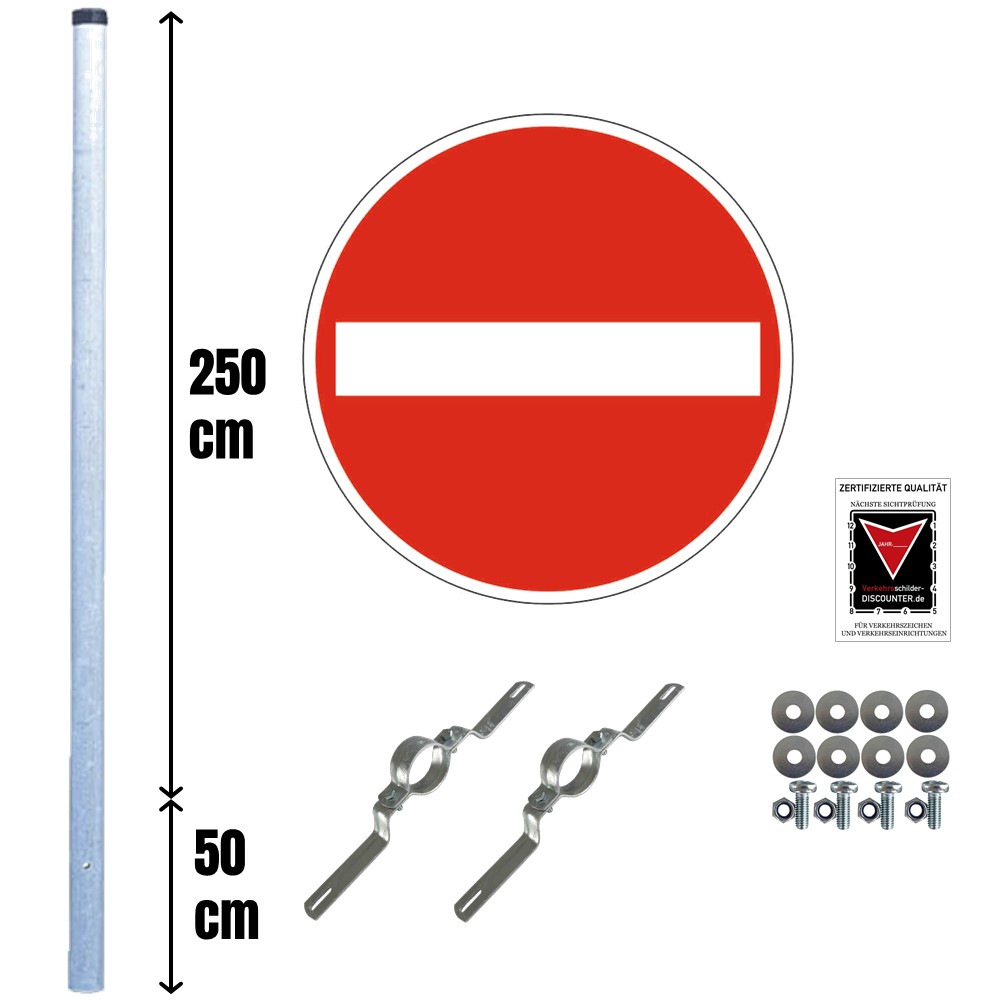 JDU-einfahrt-verboten-ra-und-3m-einbetonier-pfosten