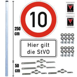JEC-10kmh-schild-hier-gilt-die-stvo-3m-einbetonier-pfosten