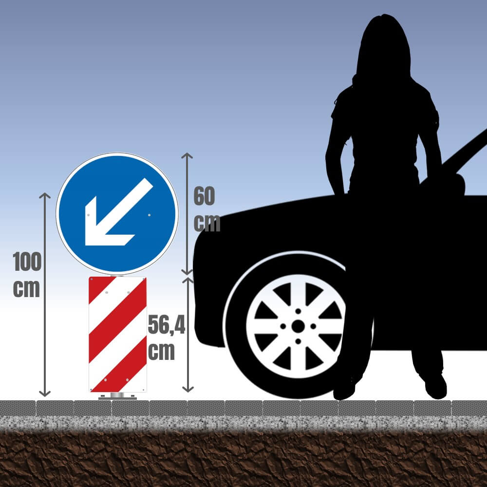 KLT-komplett-set-verkehrsinsel-links-100cm-detail