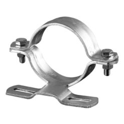 Rohrschelle R307, für Rohre Ø 7,6 cm, 11,5 x 3 cm, Lochabstand 70 mm, Stahl