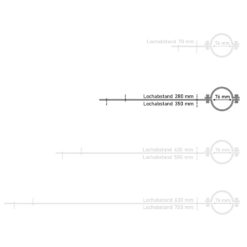WDU-ausleger-rohrschelle-einarm-rohrhalter-350-mm-lochabstand-fuer-76-mm-rohreskizze