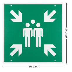 QRN-erste-hilfe-notfall-sammelplatzwuerfel-vierseitig-40-x-40-cm-aluminium-bemassung