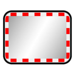 UAZ-edelstahl-verkehrsspiegel-eckig-rot-weiss-reflektierende-warnmarkierung-45-x-60-cm