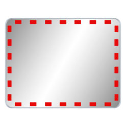 UCV-mirac-verkehrsspiegel-ohne-rand-eckig-mit-roten-reflektoren-acrylglas-100-x-80-cm