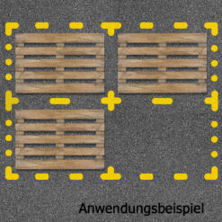 Schablonen-Set Lager & Logistik, 5-teilig, Kunststoff, wiederverwendbar