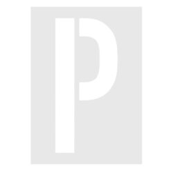 Schablonen-Set Parkplatz, P und Zahlen, 4-teilig, Kunststoff, wiederverwendbar