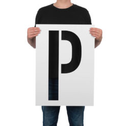 Schablonen-Set Parkplatz, P und Zahlen, 4-teilig, Kunststoff, wiederverwendbar