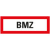 Brandschutzschild BMZ, 4 Stück, Folie, Brandmeldezentrale, 29,7 x 10,5 cm