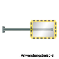 YHB-rohrpfosten-wandmontage-6-cm-stahl-anwendungsbeispiel-mit-spiegel