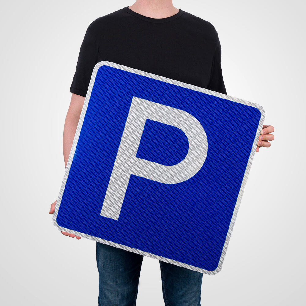 YBZ-parkplatzschild-ohne-zusatztext-nr-274-ra2-retroreflektierend-groessenvergleich