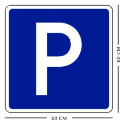 YCA-parkplatzschild-ohne-zusatztext-nr-274-ra2-reflektierend-600-x-600-mm-bemassung