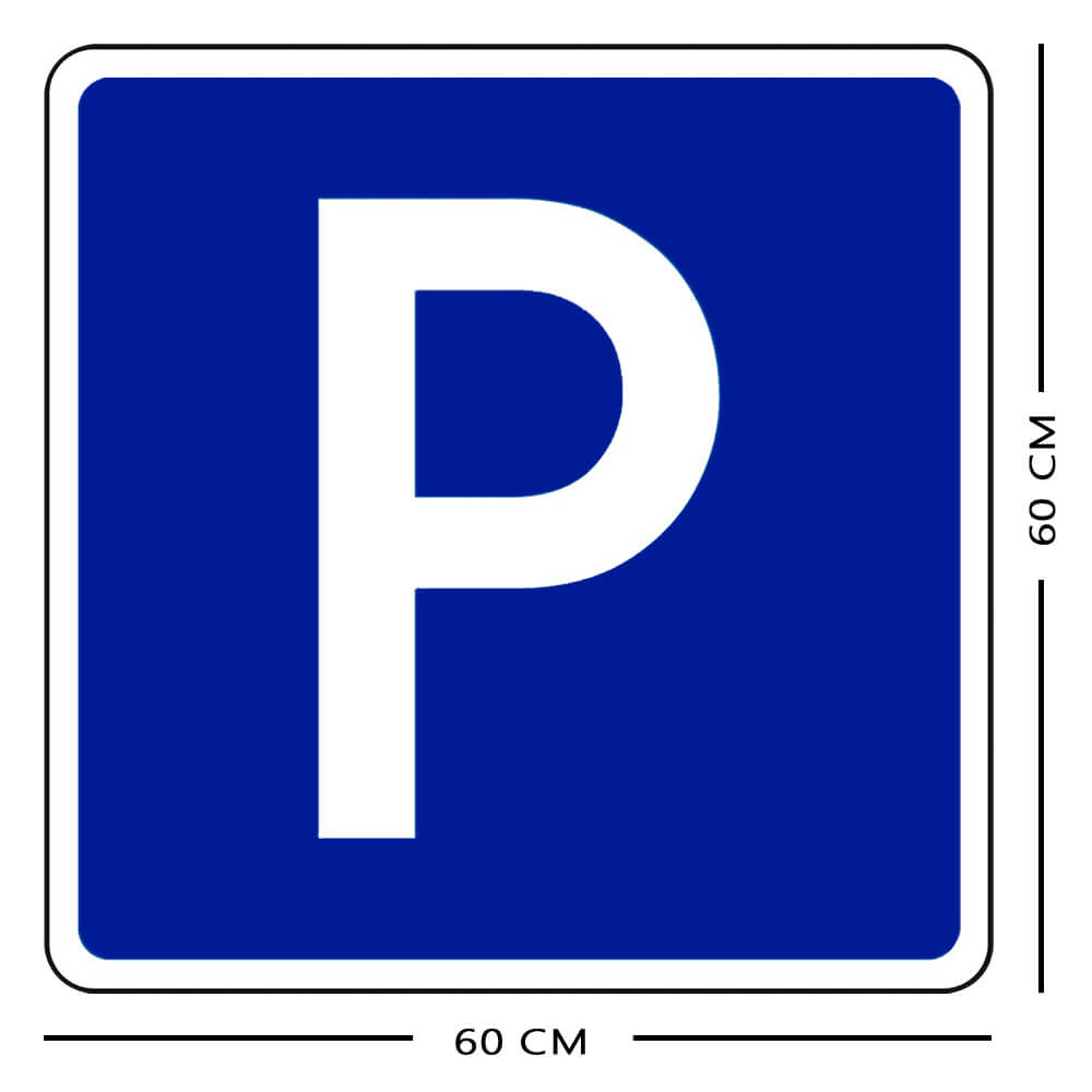 YCA-parkplatzschild-ohne-zusatztext-nr-274-ra2-reflektierend-600-x-600-mm-bemassung