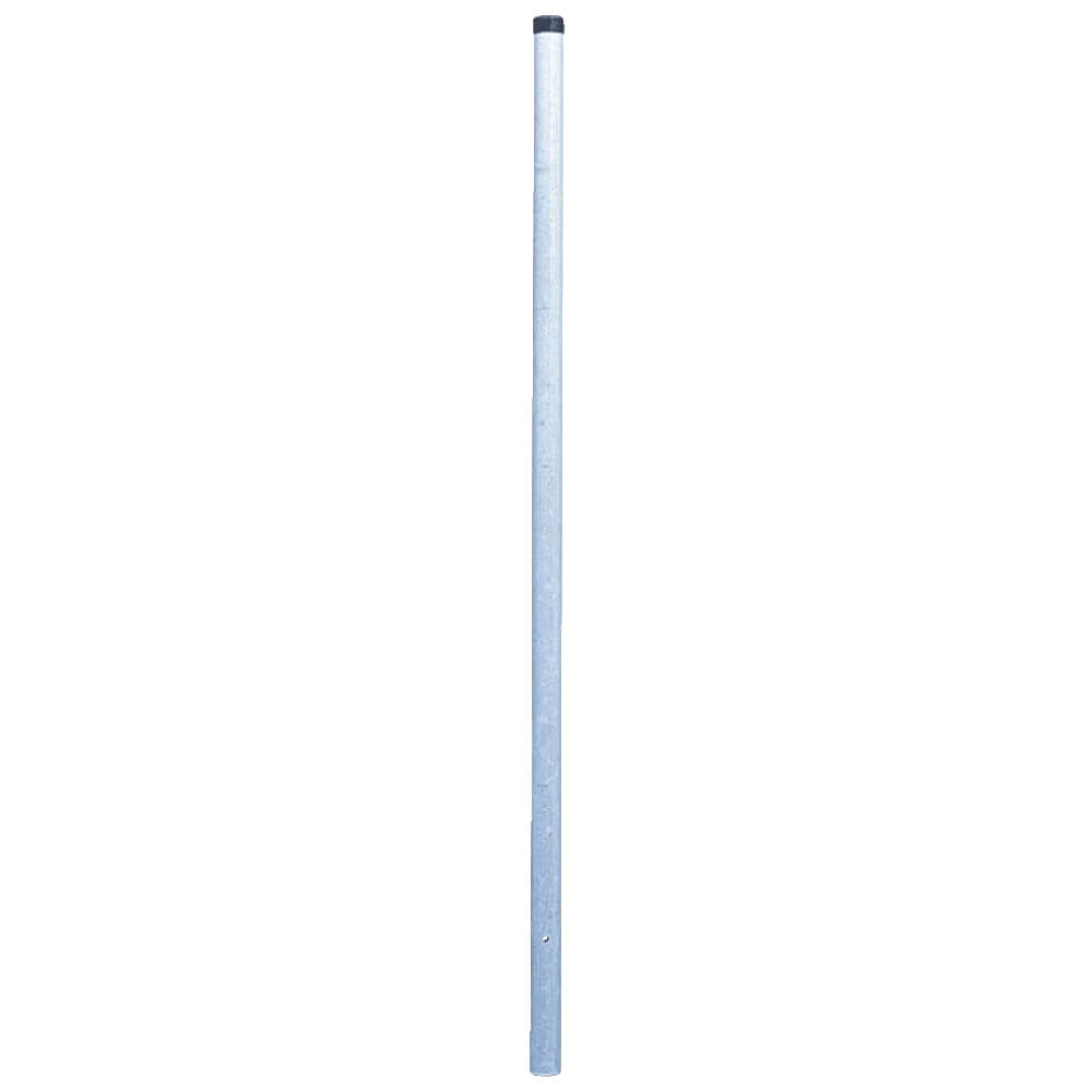 Rohrpfosten zum Einbetonieren, Ø 7,6 cm, Länge 3,5 m, aus Stahl, 2 mm Wandstärke