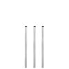 BIGPACK 3 x Rohrpfosten zum Einbetonieren, Ø 6 cm, Länge 2,5 m, aus Stahl