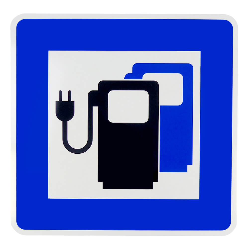 Ladestation Kennzeichnungsset für E-Autos, 4-teilig, Verkehrszeichen Nr. 365-65