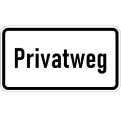 Komplett-Set Privatweg-Verbot der Einfahrt, Einfahrt verboten, RA, 3,5 m Pfosten
