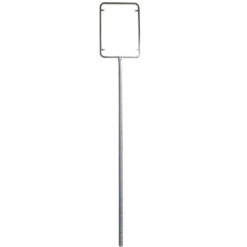 BIGPACK 2 x Rohrrahmen, für Schilder im Format 60 x 90 cm, Stahl, Höhe: 300 cm