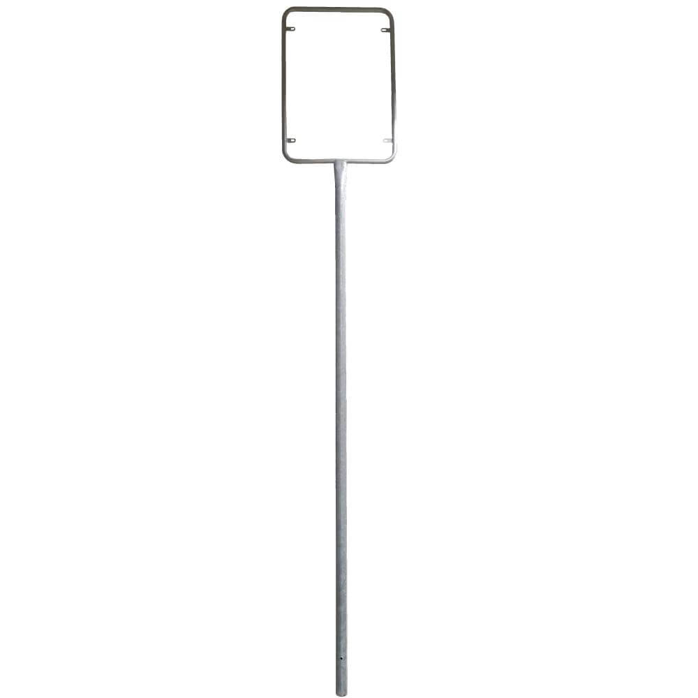 BIGPACK 2 x Rohrrahmen, für Schilder im Format 60 x 90 cm, Stahl, Höhe: 300 cm