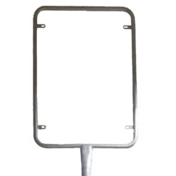 BIGPACK 2 x Rohrrahmen, für Schilder im Format 60 x 90 cm, Stahl, Höhe: 300 cm