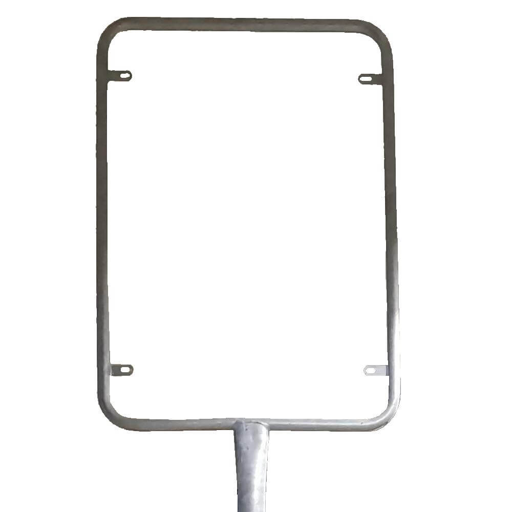 BIGPACK 2 x Rohrrahmen, für Schilder im Format 60 x 90 cm, Stahl, Höhe: 300 cm