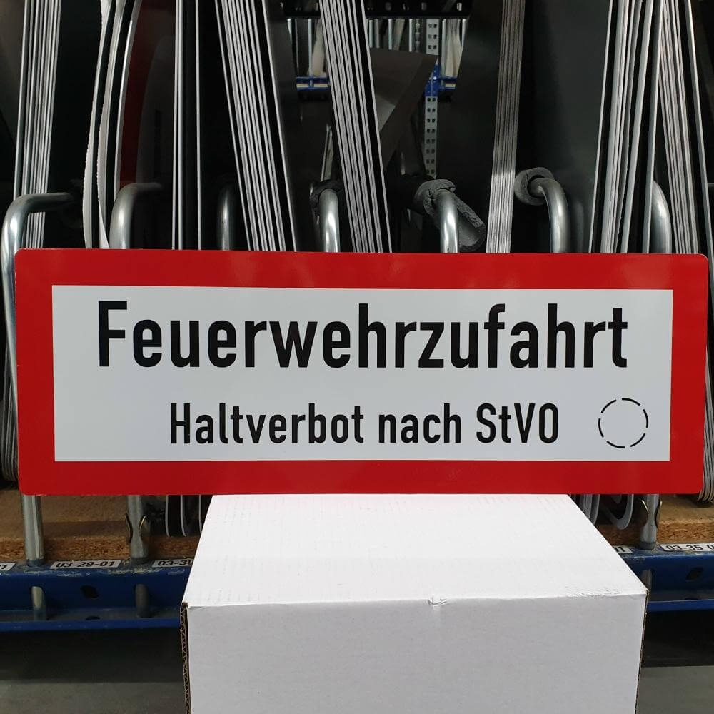Komplett-Set Feuerwehrzufahrt: Feuerwehrzufahrt Halteverbot, Zufahrt frei halten