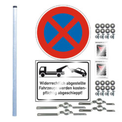 Komplett-Set Halteverbot Kombi:Halteverbot groß,Falschparker werden abgeschleppt