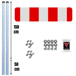 XGK-leitmal-komplettset-vz-627-30-fahrbahn-radweg-endet-hier-einzelbestandteile