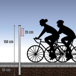 XGL-leitmal-komplettset-vz-627-30-fahrbahn-radweg-endet-hier-groessenbeispiel