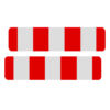 BIGPACK 2 x Höhenbegrenzer, einseitig, rot/weiß, Aliminium, RA1, 120 x 25 cm