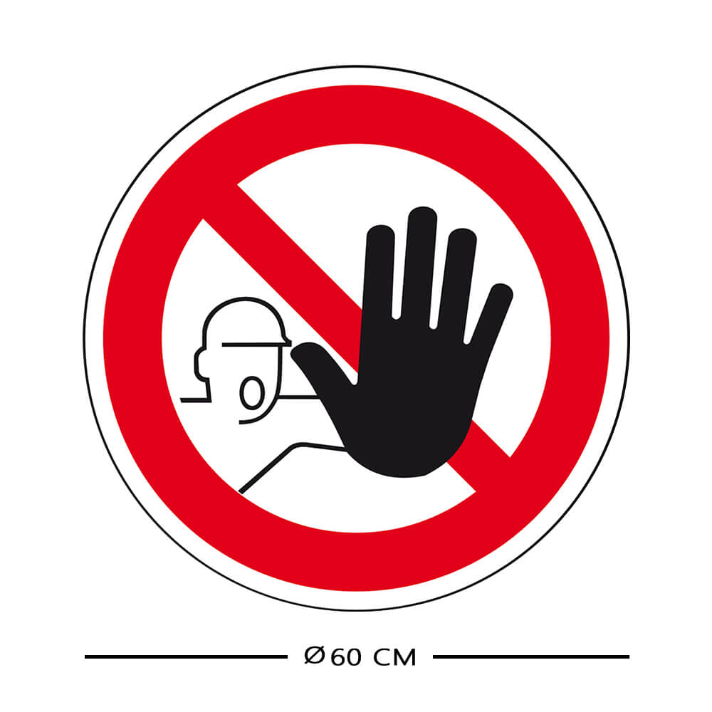 ZHI-verbotsschild-zutritt-fuer-unbefugte-verboten-asr-aluminium-d-60-bemassung