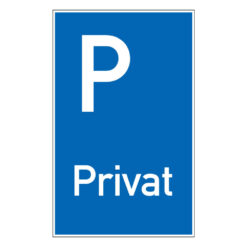 Richtzeichen Parken, Privat, Kunststoff, 25 x 40 cm, 3 Stück