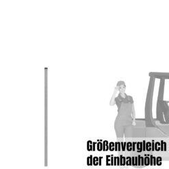 Rohrpfosten zum Einbetonieren, Ø 6 cm, Länge 2,5 m, aus Stahl, 2 mm Wandstärke