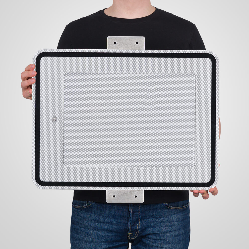 Zusatzzeichen zur Selbstbeschriftung, Einschub für DIN A3, RA2, 60 x 45 cm