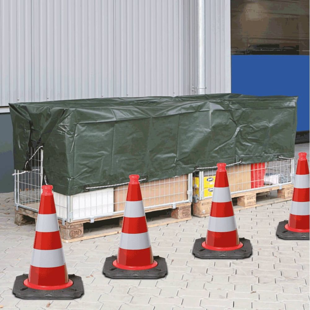 BIGPACK 5 x StVO Leitkegel RA2, BASt, Farbe: reflektierend rot/weiß, Höhe: 50 cm