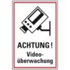 Schild Videoüberwachung, Baustellensicherung, Kunststoff, 20 x 30 cm, 10 Stück