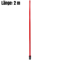 Schaftrohr, mit aufgepressten Rohrschuh, Ø 4,2 cm, Länge 2 m, aus Kunststoff