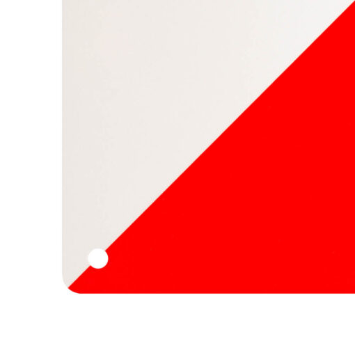 Warntafel rechtsweisend, für Land- und Forstwirtschaft, rot/weiß, 28,2 x 56,4 cm