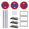 Haltverbotzonen Set, Basic, A/M/E, rechts, 24-tlg., mobil, K1, RA1, Ø 60 cm