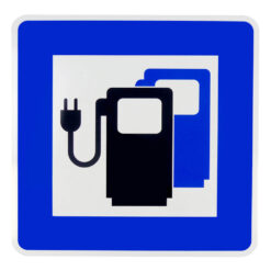 Komplett-Set: Schutz und Markierung 'E-Ladestation' für 2 Parkplätze