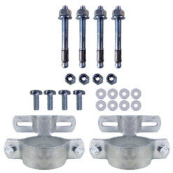 Komplett-Set: Schutz und Markierung 'E-Ladestation' für 2 Parkplätze