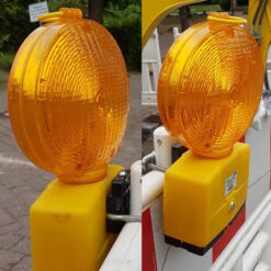 BIGPACK 10 x NISSEN Blitzleuchte EURO LED, gelb, Ø 19 cm inkl. 20 Blockbatterien