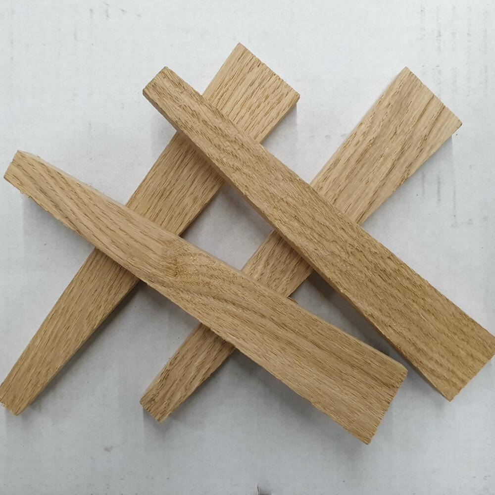 Holzkeile für Betonsockelstein, zum Arretieren vom Pfosten, 4 Stück