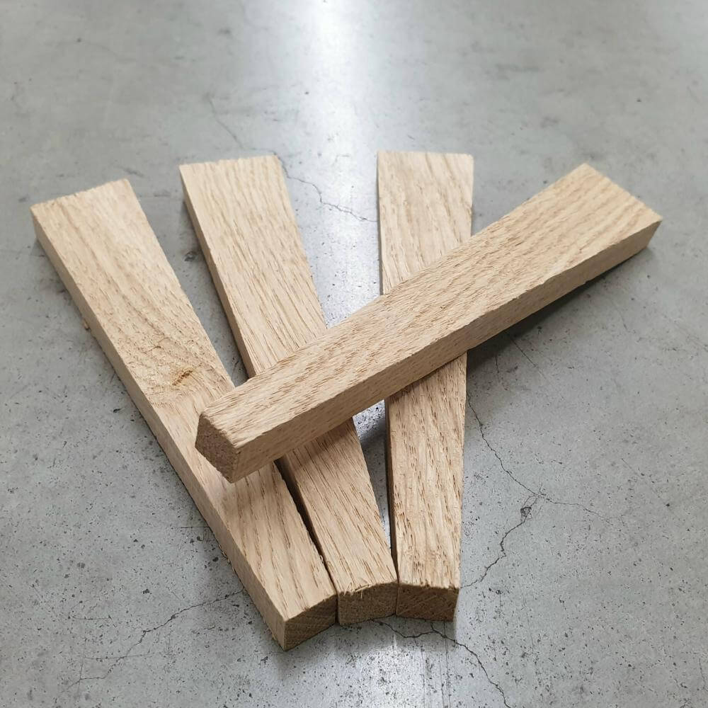 Holzkeile für Betonsockelstein, zum Arretieren vom Pfosten, 4 Stück