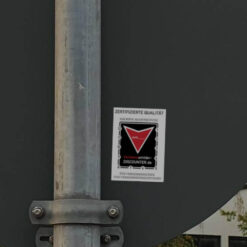 Prüfplakette für Verkehrszeichen, nächste Sichtprüfung, 5 x 7,2 cm, 5 ST