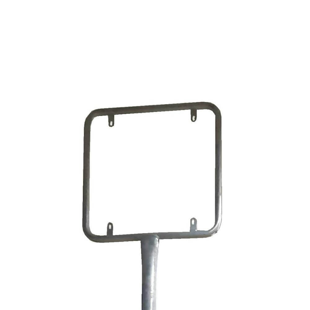 Rohrrahmen für Verkehrsschilder, Größe 50x50 cm, Stahl, verzinkt