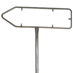 Rohrrahmen für Verkehrszeichen, Größe 35x140 cm, Stahl, verzinkt