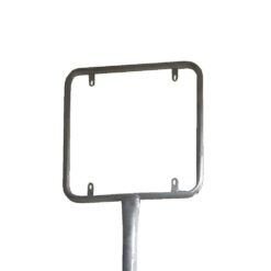 Rohrrahmen für Verkehrszeichen, Größe 60x60 cm, Stahl, verzinkt