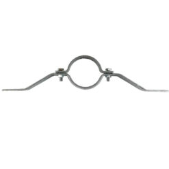 Rohrschelle  R335, für Rohre Ø 7,6 cm, 40 x 3 cm, Lochabstand 350 mm, Stahl