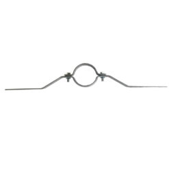 Rohrschelle R350, für Rohre Ø 7,6 cm, 54,5 x 3 cm, Lochabstand 500 mm, Stahl